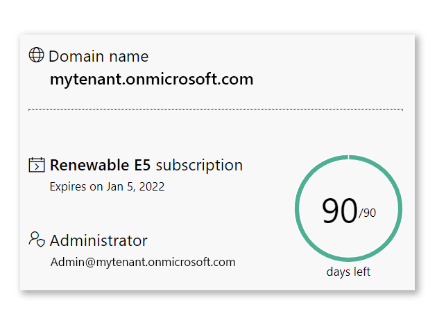 Icono de suscripción a Microsoft 365 E5